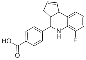 CAS 登录号：436811-08-4， 4-(6-氟-3a,4,5,9beta-四氢-3H-环戊并[c]喹啉-4-基)-苯甲酸