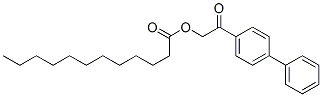 CAS 登录号：4376-38-9， [2-氧代-2-(4-苯基苯基)乙基] 十二烷酸酯