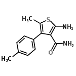 CAS#: 438194-93-5, 2-Amino-5-Methyl-4-(4-Methylphenyl)-3-Thiophenecarboxamide