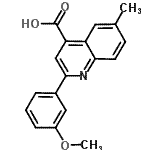 CAS#: 438213-44-6, 2-(3-Methoxyphenyl)-6-Methyl-4-Quinolinecarboxylic Acid