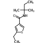 CAS 登录号：438216-34-3， 5-乙基-N-(2-甲基-2-丁烷基)-3-噻吩甲酰胺