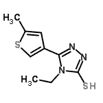 CAS#: 438230-66-1, 4-Ethyl-5-(5-Methyl-3-Thienyl)-4H-1,2,4-Triazole-3-Thiol