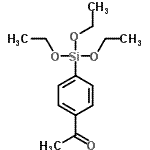 CAS 登录号：438569-05-2， 1-[4-(三乙氧基硅烷基)苯基]乙酮