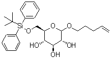 CAS#: 441311-03-1, 4-Penten-1-Yl 6-O-[(2-Methyl-2-Propanyl)(Diphenyl)Silyl]-D-Glucopyranoside
