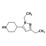 CAS#: 442876-37-1, 4-(1,3-Diethyl-1H-Pyrazol-5-Yl)Piperidine