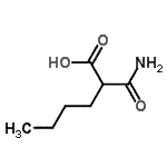 CAS#: 4431-51-0, 2-Carbamoylhexanoic Acid