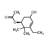 CAS 登录号：443119-41-3， (1S)-3-乙基-5-羟基-2,2-二甲基-3-环己烯-1-基乙酸酯