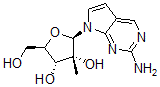 CAS#: 443642-48-6, 7-(2-C-Methyl-beta-D-Ribofuranosyl)-7H-Pyrrolo[2,3-d]Pyrimidin-2-Amine