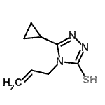 CAS#: 443917-88-2, 4-Allyl-5-Cyclopropyl-4H-1,2,4-Triazole-3-Thiol