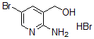 CAS 登录号：443956-55-6， 2-氨基-5-溴-3-吡啶甲醇氢溴酸盐(1:1)