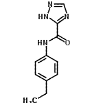 CAS 登录号：444110-48-9， N-(4-乙基苯基)-1H-1,2,4-三唑-5-甲酰胺