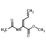 CAS 登录号：445262-96-4， 甲基(2E)-2-乙酰氨基-2,4-戊二烯酸酯