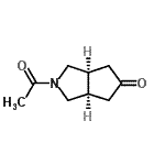 CAS 登录号：445389-15-1， (3aR,6aS)-2-乙酰基六氢环戊并[c]吡咯-5(1H)-酮