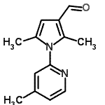 CAS 登录号：445428-51-3， 2,5-二甲基-1-(4-甲基-2-吡啶基)-1H-吡咯-3-甲醛