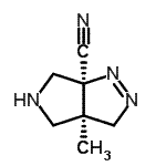 CAS#: 446876-08-0, (3aR,6aS)-3A-Methyl-3A,4,5,6-Tetrahydropyrrolo[3,4-c]Pyrazole-6A(3H)-Carbonitrile