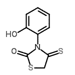CAS 登录号：447426-15-5， 3-(2-羟基苯基)-4-硫代-1,3-噻唑烷-2-酮