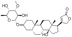 CAS#: 4477-75-2, 3b-[(6-Deoxy-3-O-Methyl-a-L-Altropyranosyl)Oxy]-14-Hydroxy-5b-Card-20(22)-Enolide