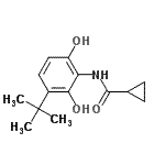 CAS#: 448900-26-3, N-[2,6-Dihydroxy-3-(2-Methyl-2-Propanyl)Phenyl]Cyclopropanecarboxamide