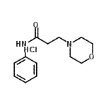 CAS 登录号：4497-03-4， N-[3-(4-吗啉基)丙酰]苯铵氯化物