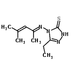 CAS#: 452278-42-1, 5-Ethyl-4-[(E)-(4-Methyl-3-Penten-2-Ylidene)Amino]-2,4-Dihydro-3H-1,2,4-Triazole-3-Thione