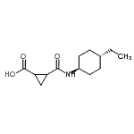 CAS#: 452910-07-5, 2-[(trans-4-Ethylcyclohexyl)Carbamoyl]Cyclopropanecarboxylic Acid