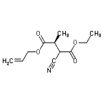 CAS 登录号：454685-95-1， 4-烯丙基1-乙基(3S)-2-氰基-3-甲基琥珀酸盐