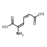 CAS 登录号：4548-99-6， (2E,4Z)-2-氨基-2,4-己二烯二酸