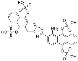 CAS#: 4568-45-0, 2-[1-Amino-9,10-Bis(Sulphooxy)-2-Anthryl]Anthra[2,3-d]Oxazole-5,10-Diyl Bis(Hydrogen Sulphate)