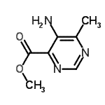 CAS 登录号：458543-75-4， 甲基5-氨基-6-甲基-4-嘧啶羧酸酯
