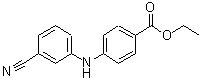 CAS 登录号：458550-46-4， 4-[(3-氰基苯基)氨基]苯甲酸乙酯