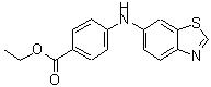 CAS 登录号：458550-54-4， 4-(1,3-苯并噻唑-6-基氨基)苯甲酸乙酯