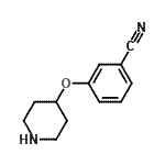 CAS 登录号：459819-37-5， 3-(4-哌啶基氧基)苯甲腈