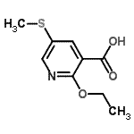 CAS 登录号：459833-81-9， 2-乙氧基-5-(甲硫基)烟酸