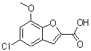 CAS#: 460044-74-0, 5-Chloro-7-Methoxy-1-Benzofuran-2-Carboxylic Acid