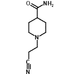 CAS 登录号：4608-80-4， 1-(2-氰基乙基)-4-哌啶甲酰胺