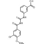 CAS#: 461396-73-6, 3-{[(3-Chloro-4-Methoxybenzoyl)Carbamothioyl]Amino}Benzoic Acid