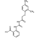 CAS#: 461401-62-7, 2-({[(2,4-Dimethylphenoxy)Acetyl]Carbamothioyl}Amino)Benzoic Acid