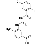 CAS 登录号：461409-73-4， 3-{[(2,5-二氯苯甲酰基)硫代氨基甲酰]氨基}-4-甲基苯甲酸