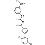CAS 登录号：461420-80-4， 3-({[5-(2,5-二氯苯基)-2-糠酰]硫代氨基甲酰}氨基)苯甲酸