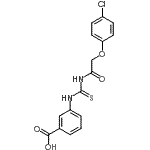 CAS#: 461421-42-1, 3-({[(4-Chlorophenoxy)Acetyl]Carbamothioyl}Amino)Benzoic Acid