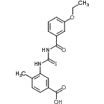 CAS 登录号：461428-10-4， 3-{[(3-乙氧基苯甲酰基)硫代氨基甲酰]氨基}-4-甲基苯甲酸