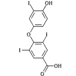 CAS 登录号：4618-45-5， 4-(4-羟基-3-碘苯氧基)-3,5-二碘苯甲酸
