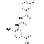 CAS#: 462096-67-9, 3-{[(3-Chlorobenzoyl)Carbamothioyl]Amino}-4-Methylbenzoic Acid