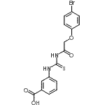 CAS 登录号：462612-73-3， 3-({[(4-溴苯氧基)乙酰基]硫代氨基甲酰}氨基)苯甲酸