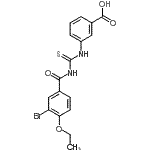 CAS#: 462613-53-2, 3-{[(3-Bromo-4-Ethoxybenzoyl)Carbamothioyl]Amino}Benzoic Acid