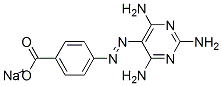 CAS 登录号：4628-17-5， 4-[(2,4,6-三氨基嘧啶-5-基)偶氮]苯甲酸钠盐