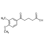 CAS#: 4642-30-2, 5-(4-Methoxy-3-Methylphenyl)-5-Oxopentanoic Acid