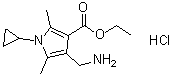 CAS#: 465515-33-7, Ethyl 4-(Aminomethyl)-1-Cyclopropyl-2,5-Dimethyl-1H-Pyrrole-3-Carboxylate Hydrochloride (1:1)
