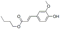 CAS 登录号：4657-33-4， 4'-羟基-3'-甲氧基肉桂酸丁酯