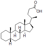 CAS 登录号：468-98-4， 5beta-胆烷酸